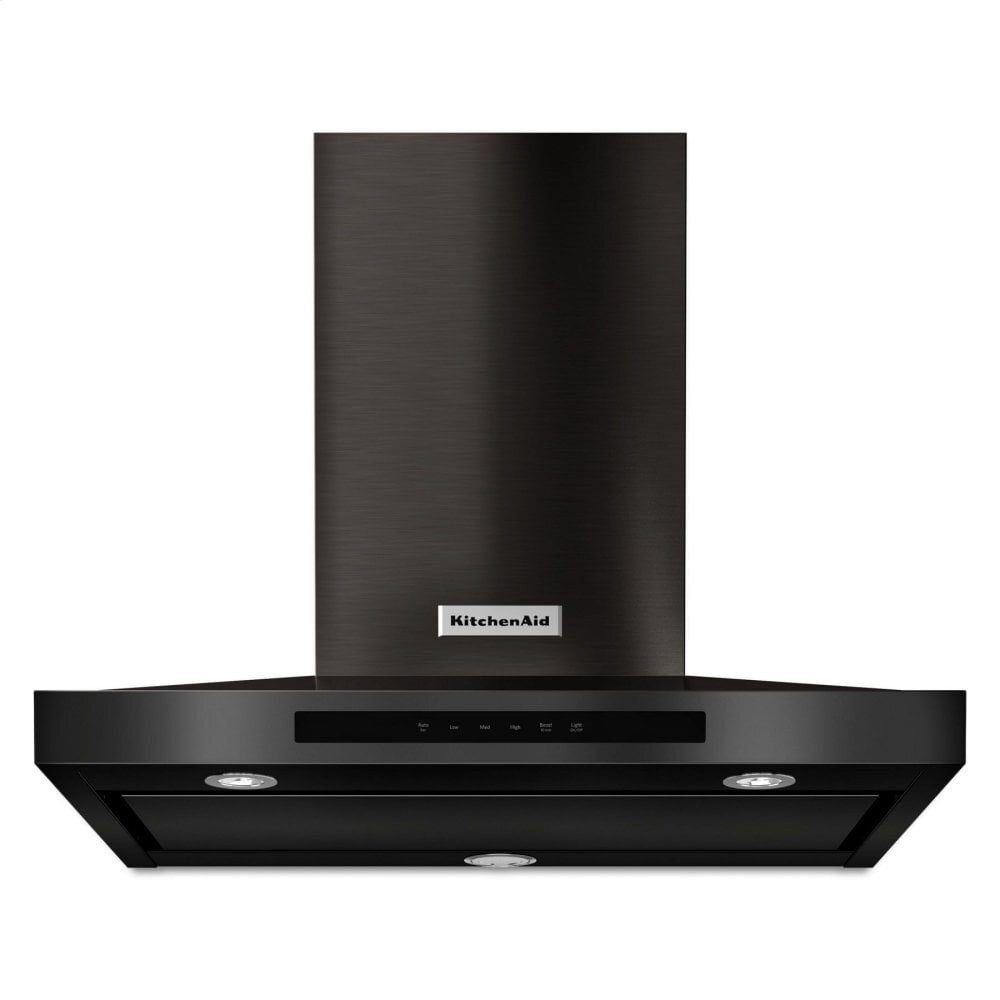 Kitchenaid KVWB600HBS 30" Wall-Mount, 3-Speed Canopy Hood - Black Stainless Steel With Printshield™ Finish