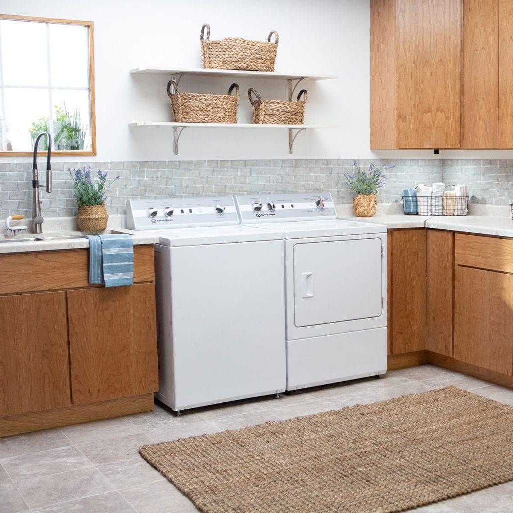 Speed Queen DC5003WE Dc5 Sanitizing Electric Dryer With Extended Tumble Reversible Door 5-Year Warranty