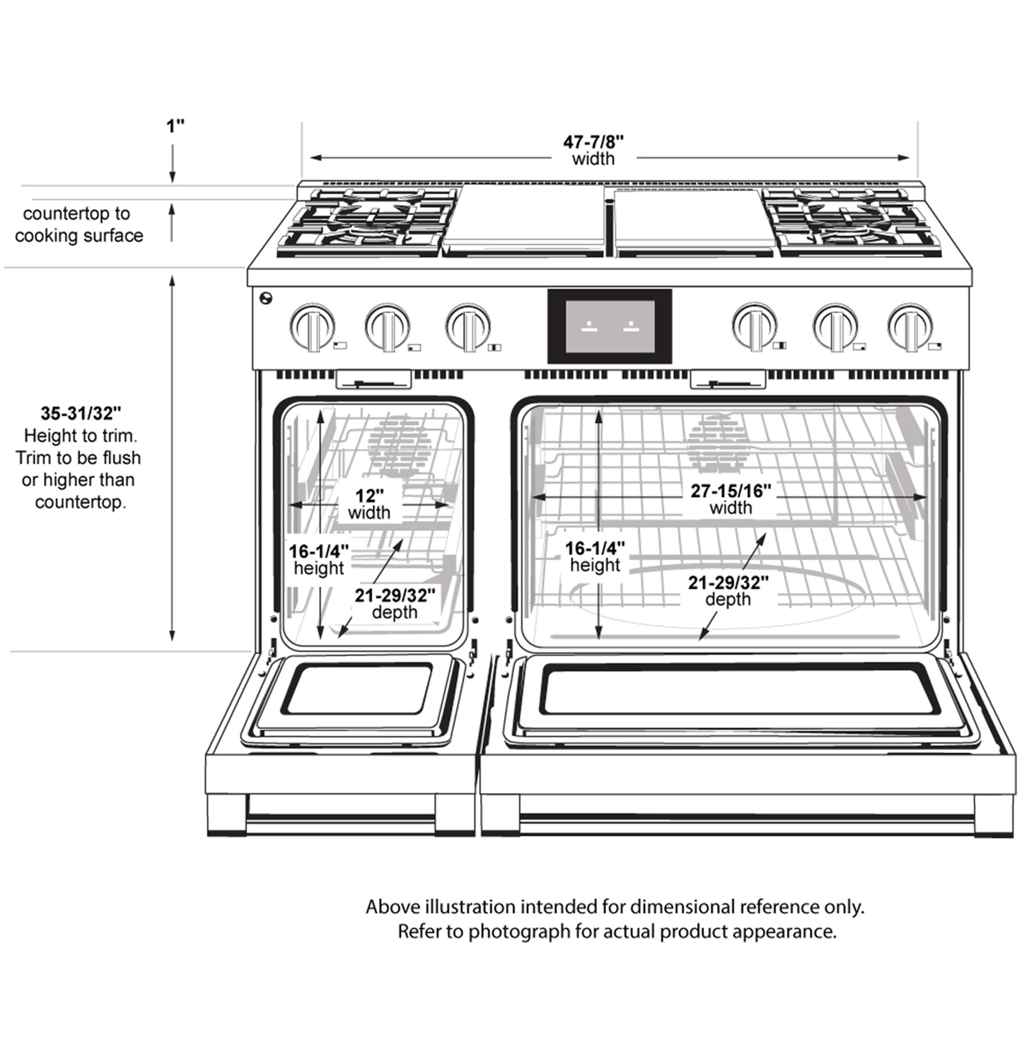 Monogram ZDP484NGTSS Monogram 48" Dual-Fuel Professional Range With 4 Burners, Grill, And Griddle