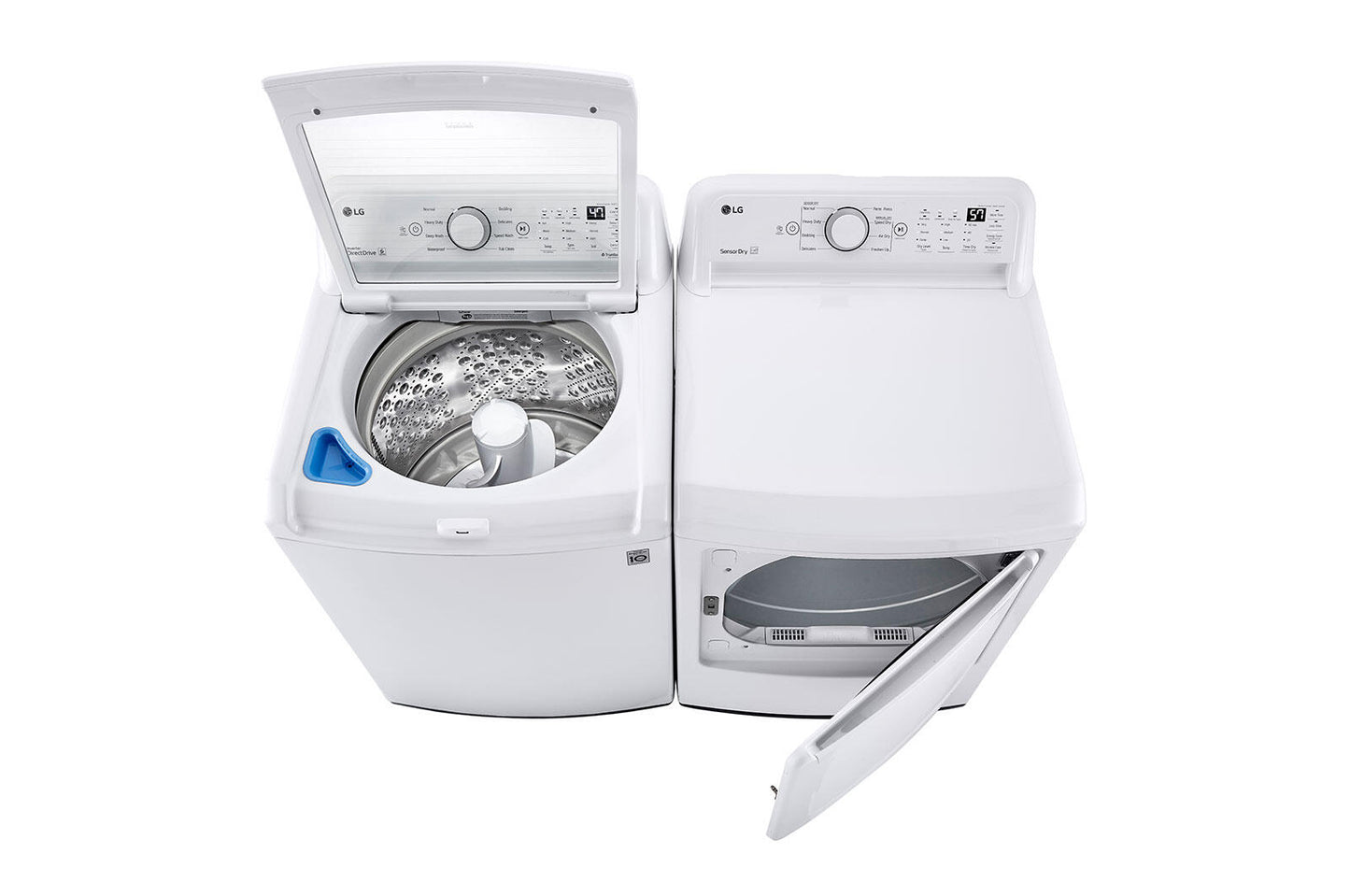 Lg DLG7001W 7.3 Cu. Ft. Ultra Large Capacity Top Load Gas Dryer With Sensor Dry Technology