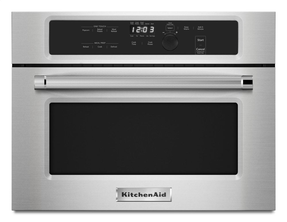 Kitchenaid KMBS104ESS 24" Built In Microwave Oven With 1000 Watt Cooking - Stainless Steel