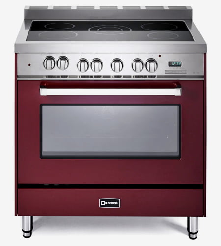 Verona VEFSEE365BU Burgundy 36" Electric Single Oven Range