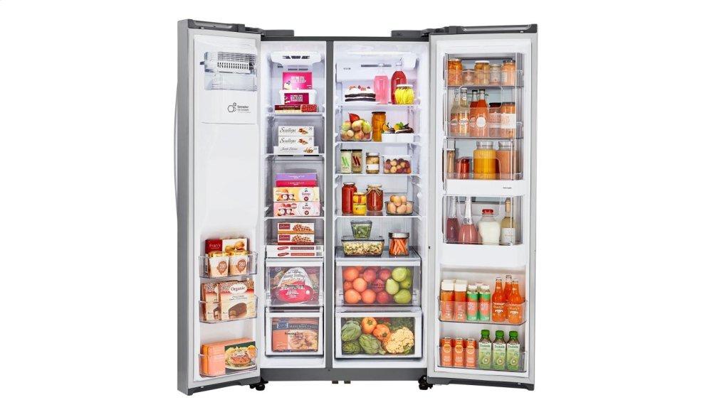 Lg LSXC22396S 22 Cu.Ft. Smart Wi-Fi Enabled Instaview™ Door-In-Door® Counter-Depth Refrigerator