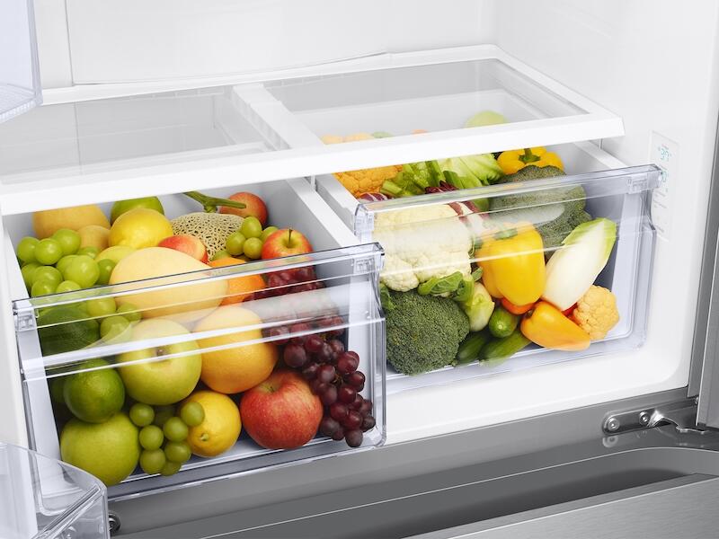 Samsung RF18A5101SR 18 Cu. Ft. Smart Counter Depth 3-Door French Door Refrigerator In Stainless Steel