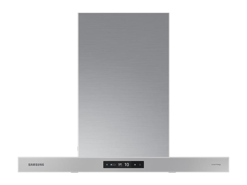 Samsung NK30CB700WCG 30" Bespoke Smart Wall Mount Hood With Lcd Display In Clean Grey