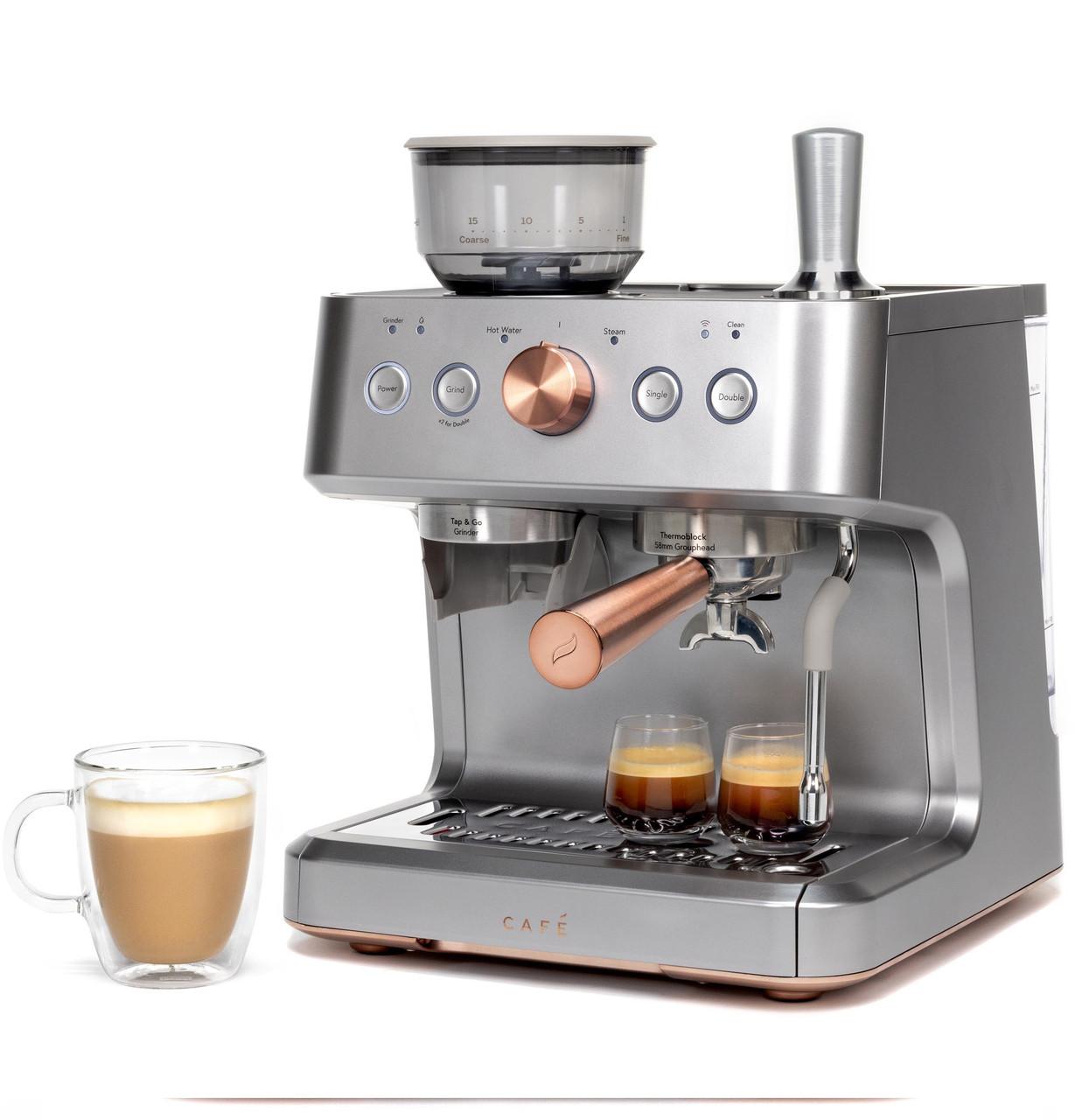 Cafe C7CESAS2RS3 Café&#8482; Bellissimo Semi Automatic Espresso Machine + Frother