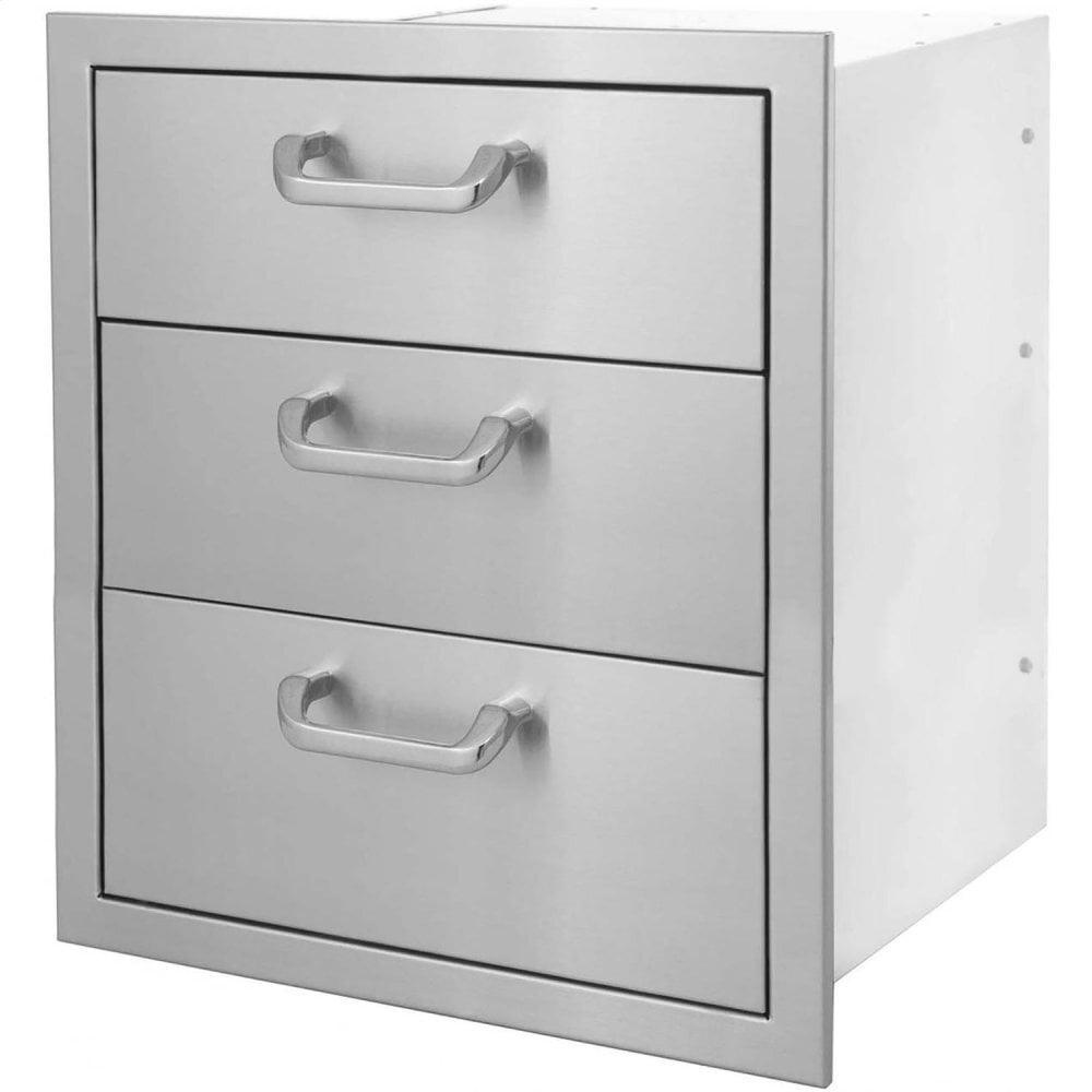 Heat Grills HTXDRAWER3DR Triple Drawer, 17X24H