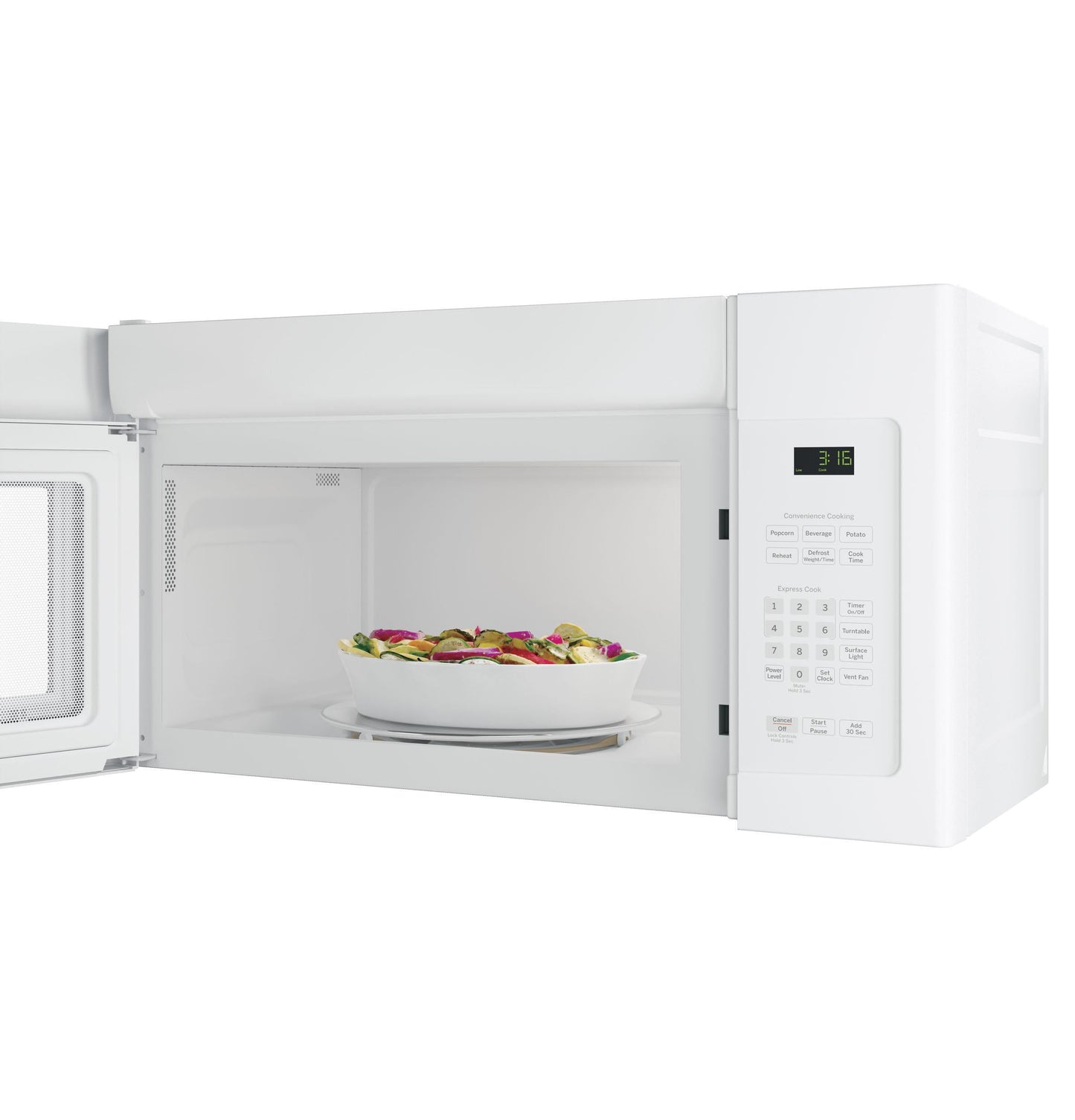 Ge Appliances JVM3162DJWW Ge® 1.6 Cu. Ft. Over-The-Range Microwave Oven