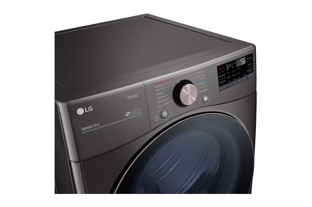 Lg DLEX4000B 7.4 Cu. Ft. Ultra Large Capacity Smart Wi-Fi Enabled Front Load Electric Dryer With Turbosteam&#8482; And Built-In Intelligence