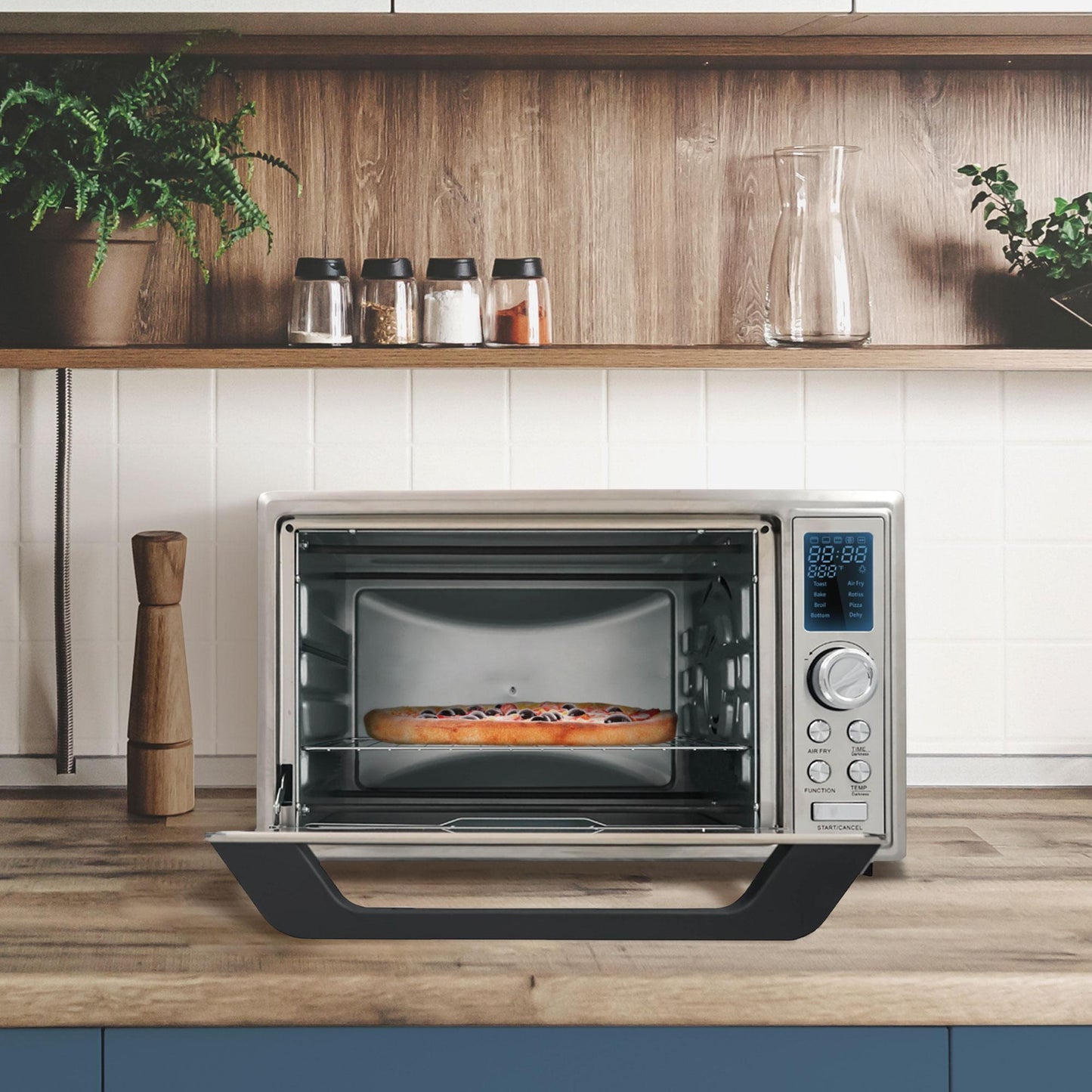 Danby DBTO0961ABSS Danby 0.9 Cu. Ft./25L Convection Toaster Oven With Air Fry Technology, Digital Lcd Display