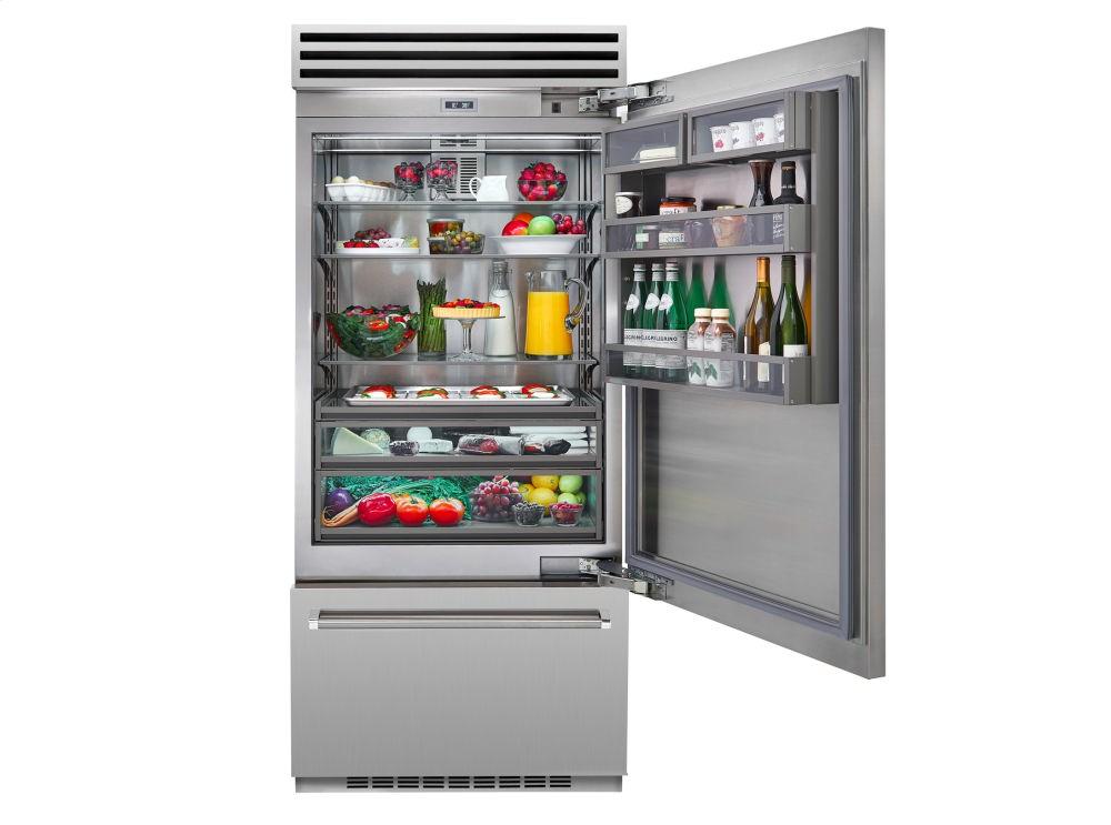 Bluestar BBB36R3 36" Pro Built-In Refrigerator/Freezer Right Hinge