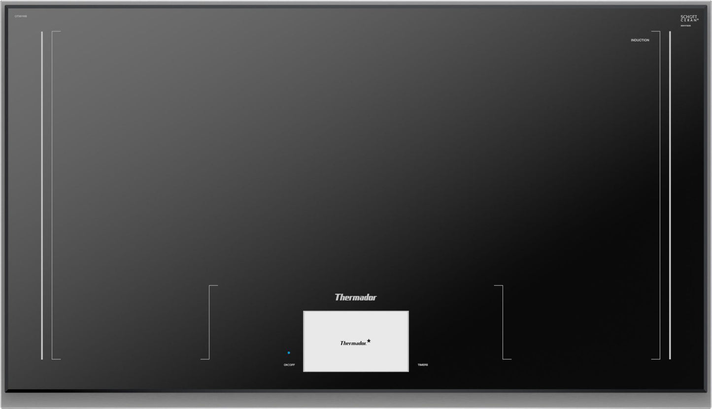 Thermador CIT36YWB Freedom® Induction Cooktop 36'' Dark Gray, Surface Mount With Frame Cit36Ywb