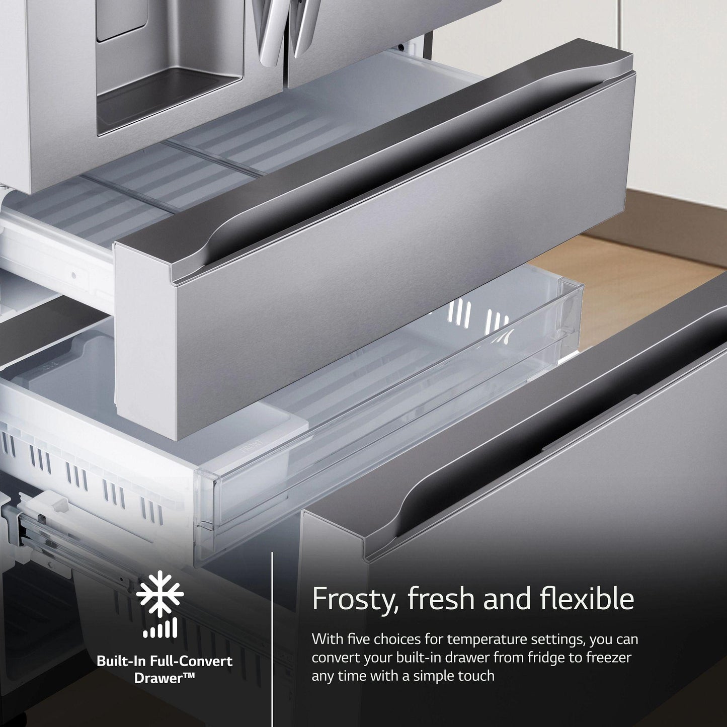 Lg LF29H8330S 29 Cu. Ft. Smart Standard-Depth Max™ 4-Door French Door Refrigerator With Full-Convert Drawer™