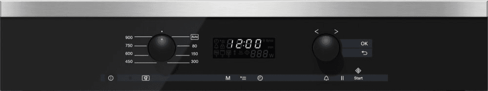 Miele M6260TC Built-In Microwave Oven With Controls Along The Top For Optimal Combination Possibilities.