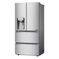 Lg LRMXC1803S 18.3 Cu. Ft. Counter-Depth French Door Refrigerator With Tall Ice And Water Dispenser