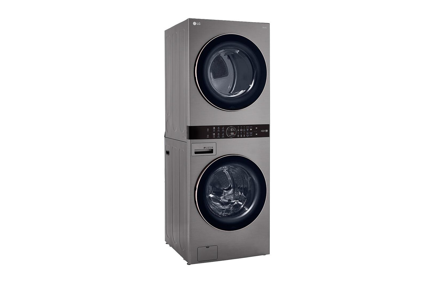 Lg WKG101HVA Single Unit Front Load Lg Washtower&#8482; With Center Control&#8482; 4.5 Cu. Ft. Washer And 7.4 Cu. Ft. Gas Dryer