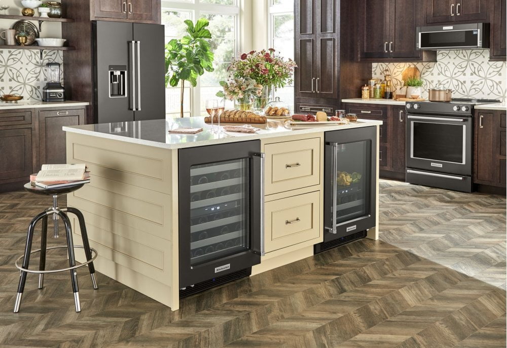 Kitchenaid KSEG700EBS 30-Inch 5-Element Electric Slide-In Convection Range - Black Stainless Steel With Printshield™ Finish