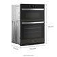 Whirlpool WOEC7030PV 5.0 Cu. Ft. Wall Oven Microwave Combo With Air Fry