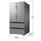Samsung RF31CG7200SR 31 Cu. Ft. Mega Capacity 4-Door French Door Refrigerator With Dual Auto Ice Maker In Stainless Steel