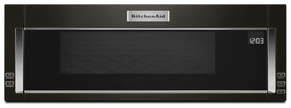 Kitchenaid KMLS311HBS 1000-Watt Low Profile Microwave Hood Combination With Printshield™ Finish - Black Stainless Steel With Printshield™ Finish