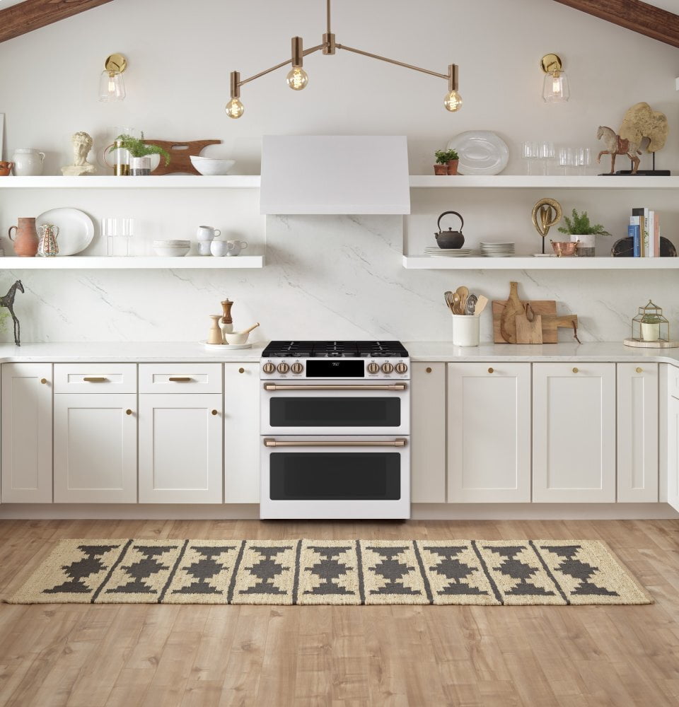 Cafe C2S950P4MW2 Café 30" Smart Slide-In, Front-Control, Dual-Fuel, Double-Oven Range With Convection