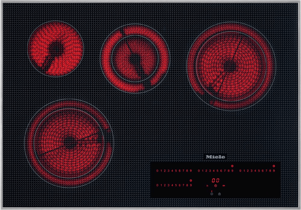 Miele KM5840240V Km 5840 240V - Electric Cooktop With Direct Selection Plus Including Timer For Maximum User Convenience.