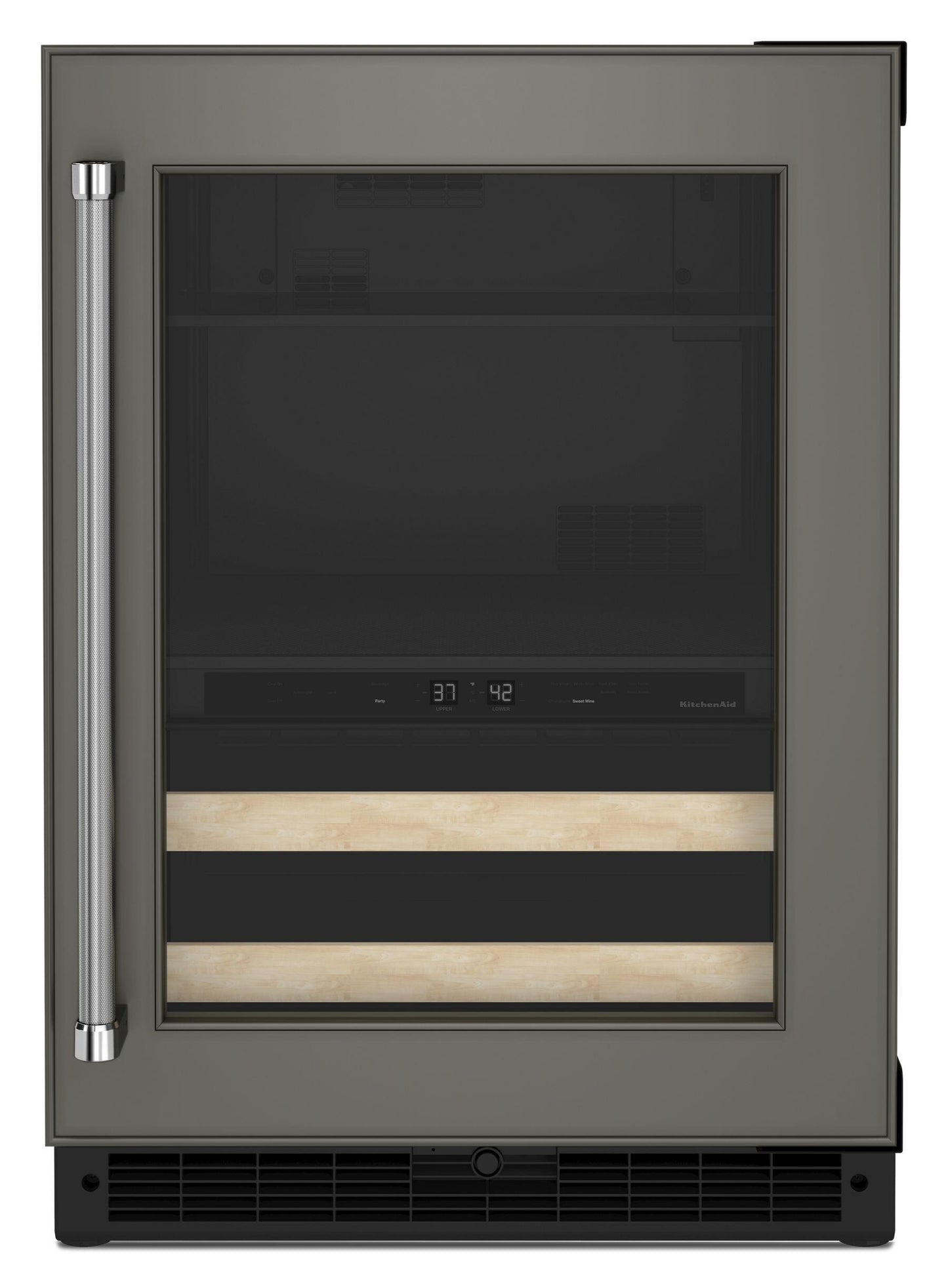 Kitchenaid KUBR214KPA 24" Panel-Ready Beverage Center With Wood-Front Racks - Panel Ready Pa