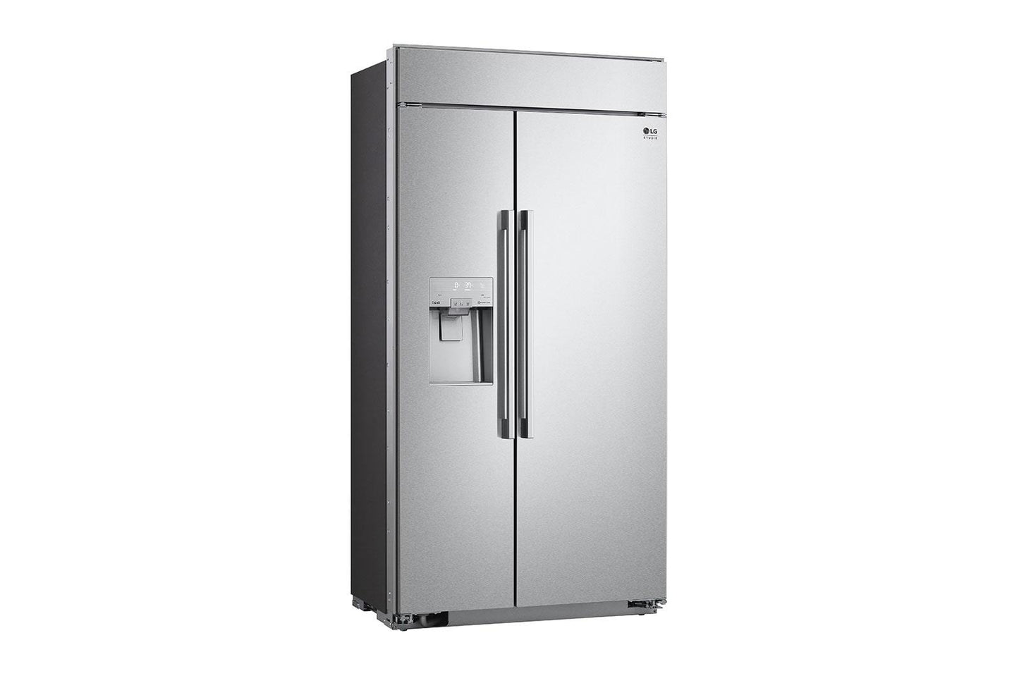 Lg SRSXB2622S Lg Studio 26 Cu. Ft. Smart Side-By-Side Built-In Refrigerator With Ice & Water Dispenser