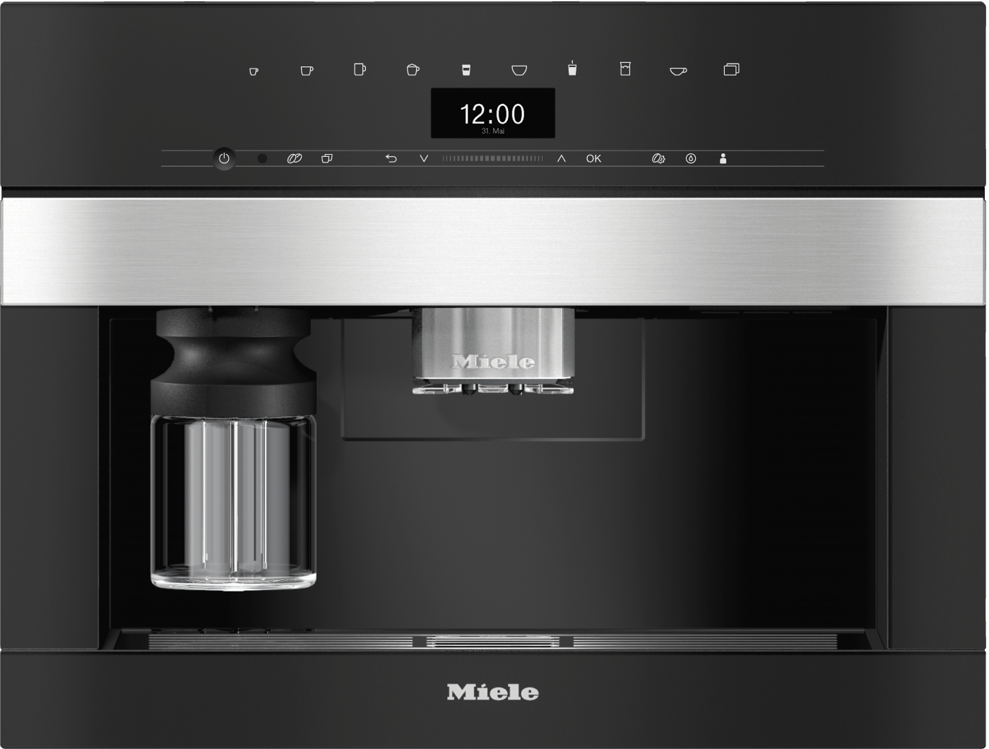 Miele CVA7445 STAINLESS STEEL   Built-In Coffee Machine With Directwater In A Perfectly Combinable Design With Patented Cupsensor For Perfect Coffee.