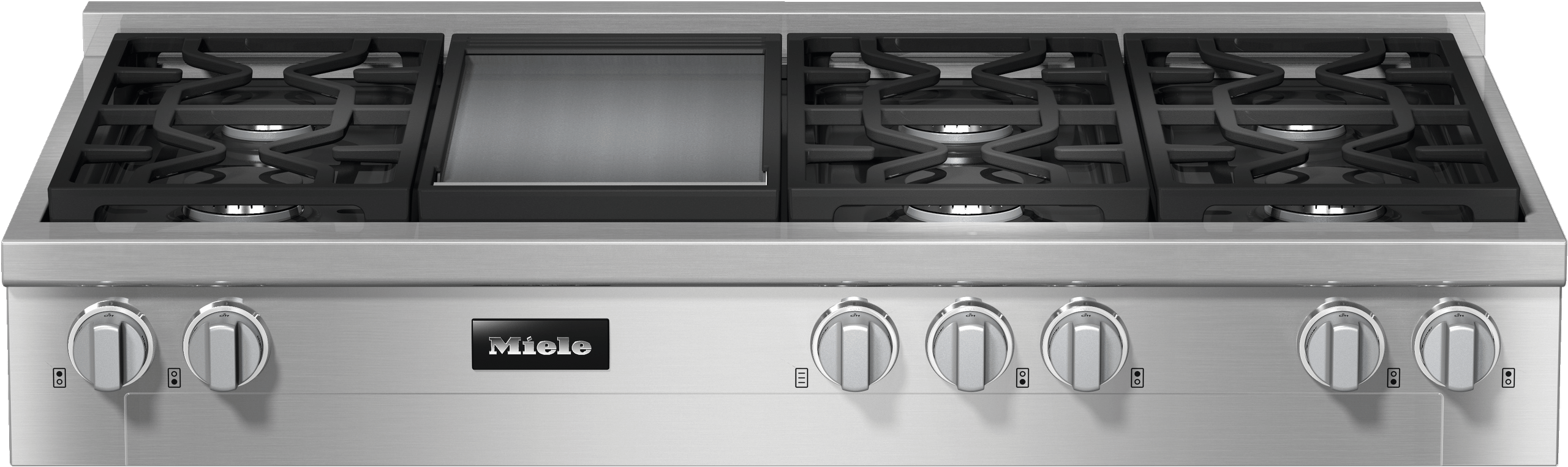 Miele KMR13563GGDEDSTCLSTCLEANSTEEL Kmr 1356-3 G Gd Edst/Clst - Rangetop With Burners And Griddle For Versatility And Performance