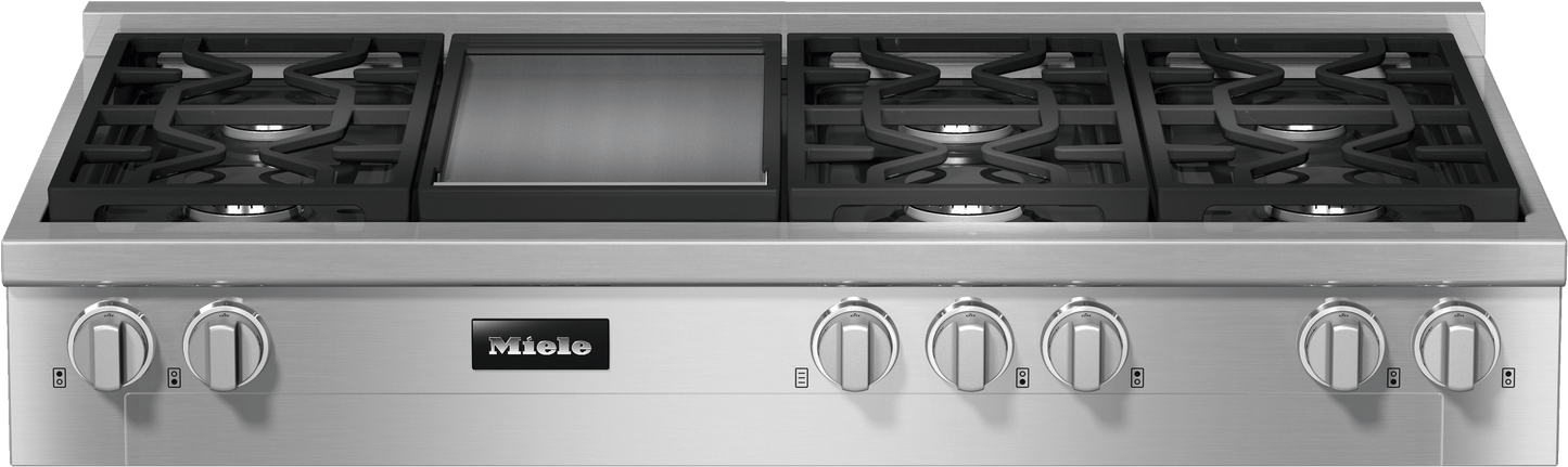 Miele KMR13563GGDEDSTCLSTCLEANSTEEL Kmr 1356-3 G Gd Edst/Clst - Rangetop With Burners And Griddle For Versatility And Performance