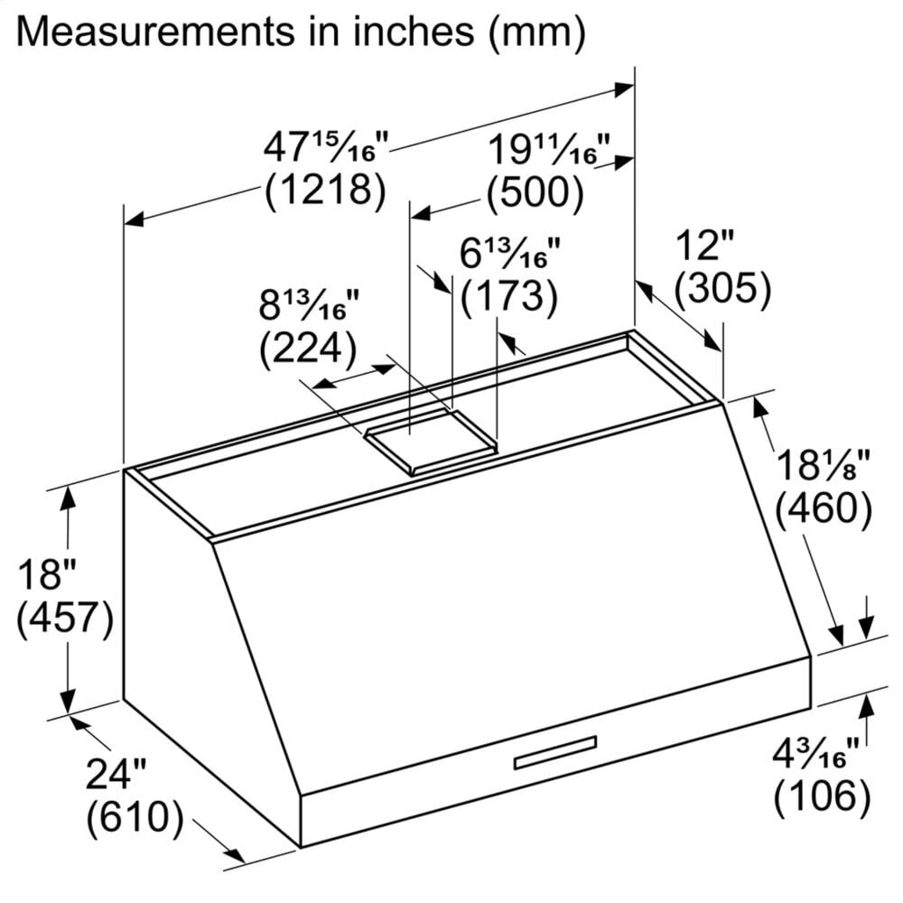 Thermador PH48HWS 48-Inch Pro Harmony® Wall Hood