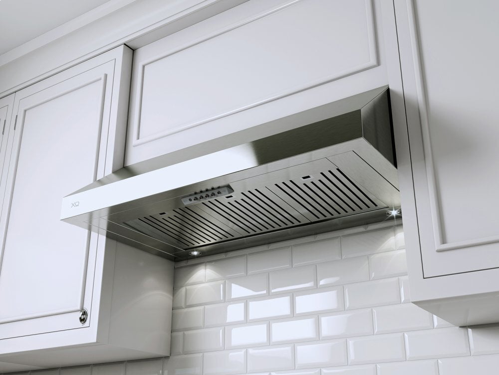 Xo Appliance XOT30SMUA 395 Cfm 30" Under Cabinet Make Up Air Compliant Pro Style Hood