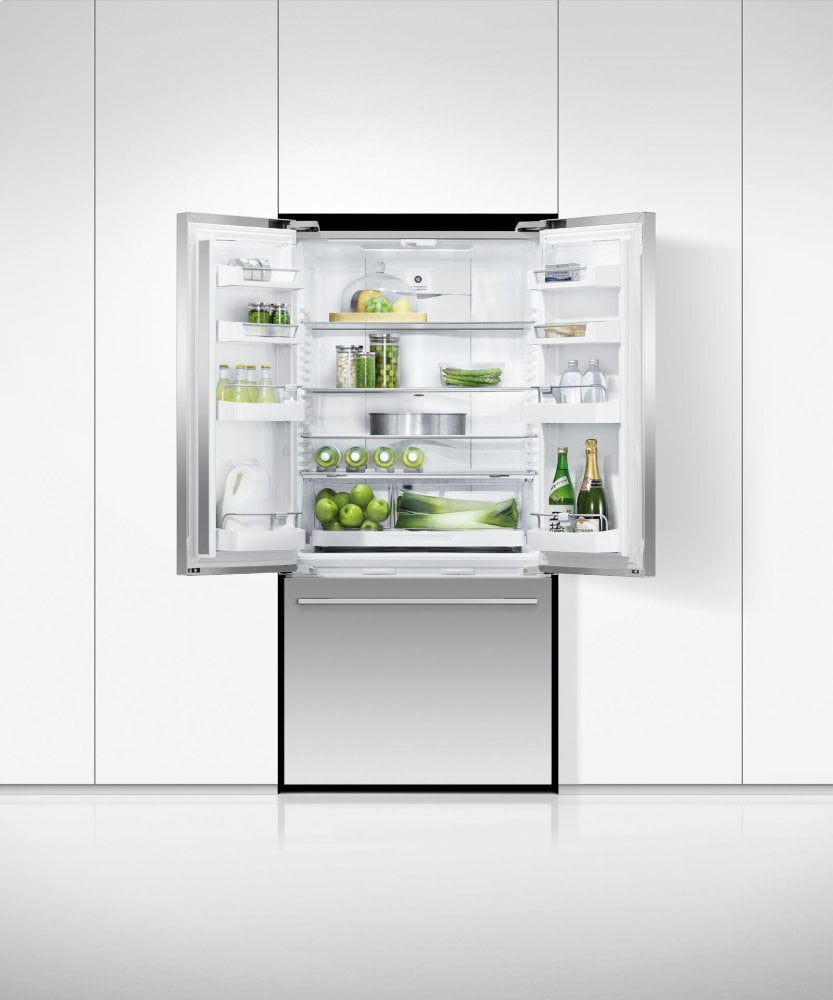 Fisher & Paykel RF170ADX4N Freestanding French Door Refrigerator Freezer, 32", 17 Cu Ft