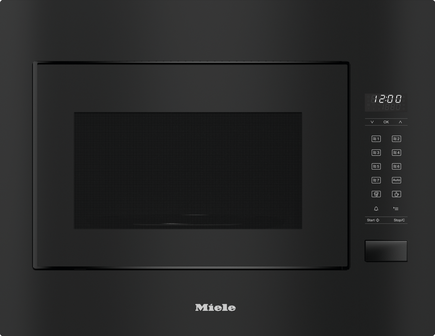Miele M2241SCOBSIDIANBLACK M 2241 Sc - Built-In Microwave Oven, 24" Width With Sensor Controls On The Side For Convenient Operation.