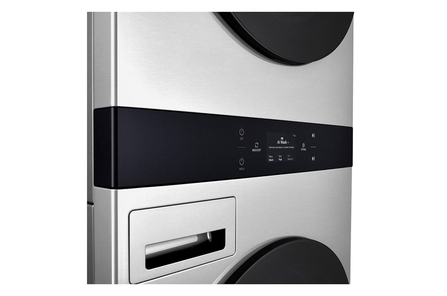 Lg SWWE50N3 Lg Studio Washtower&#8482; Smart Front Load 5.0 Cu. Ft. Washer And 7.4 Cu. Ft. Electric Dryer With Center Control&#8482;