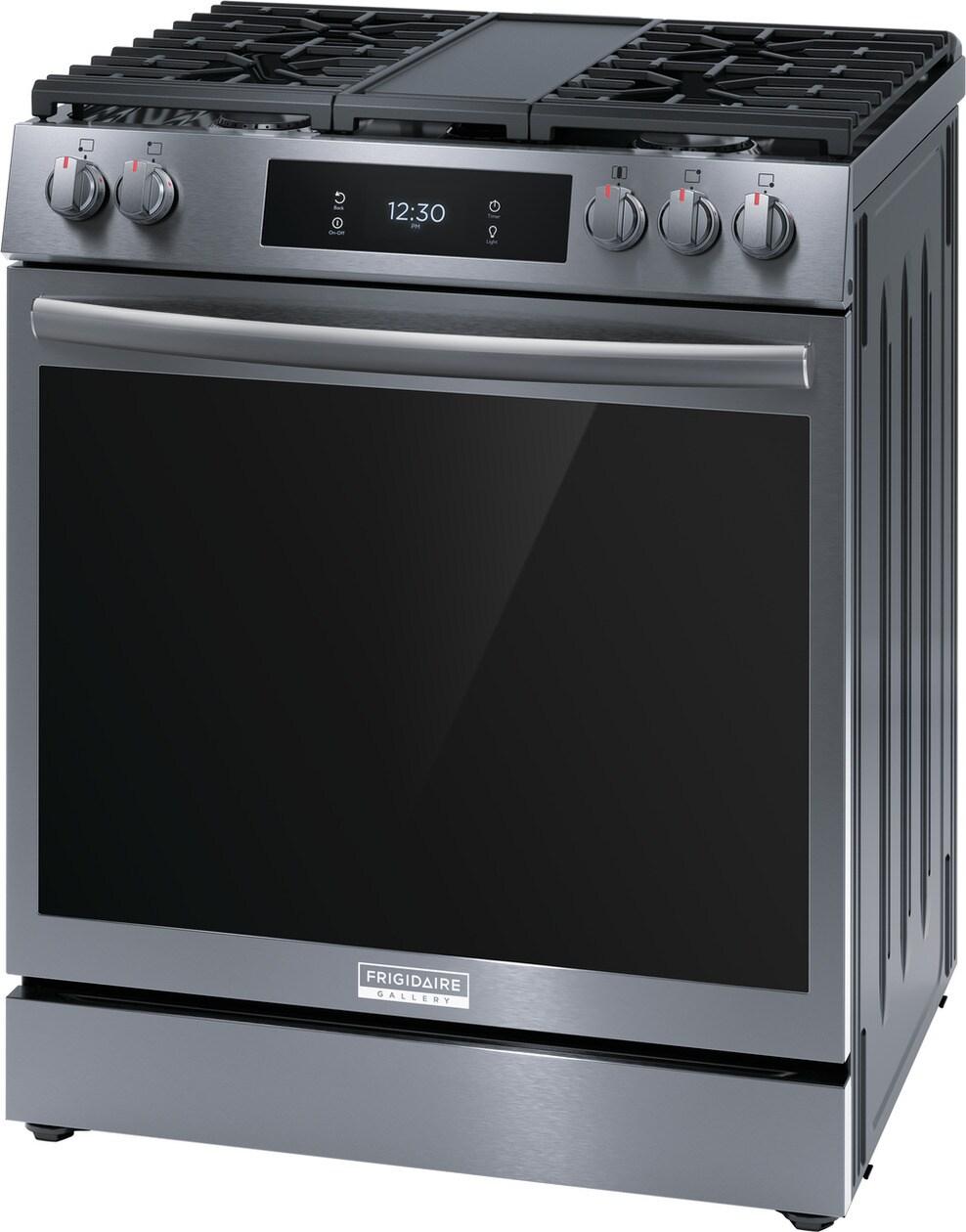 Frigidaire GCFG3060BD Frigidaire Gallery 30" Front Control Gas Range With Total Convection