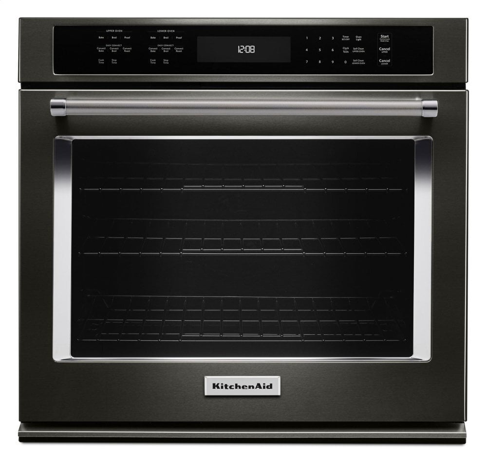 Kitchenaid KOSE507EBS 27" Single Wall Oven With Even-Heat™ True Convection - Black Stainless Steel With Printshield™ Finish