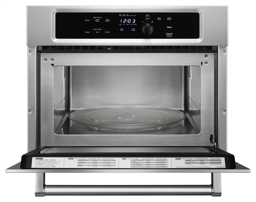 Kitchenaid KMBS104ESS 24" Built In Microwave Oven With 1000 Watt Cooking - Stainless Steel