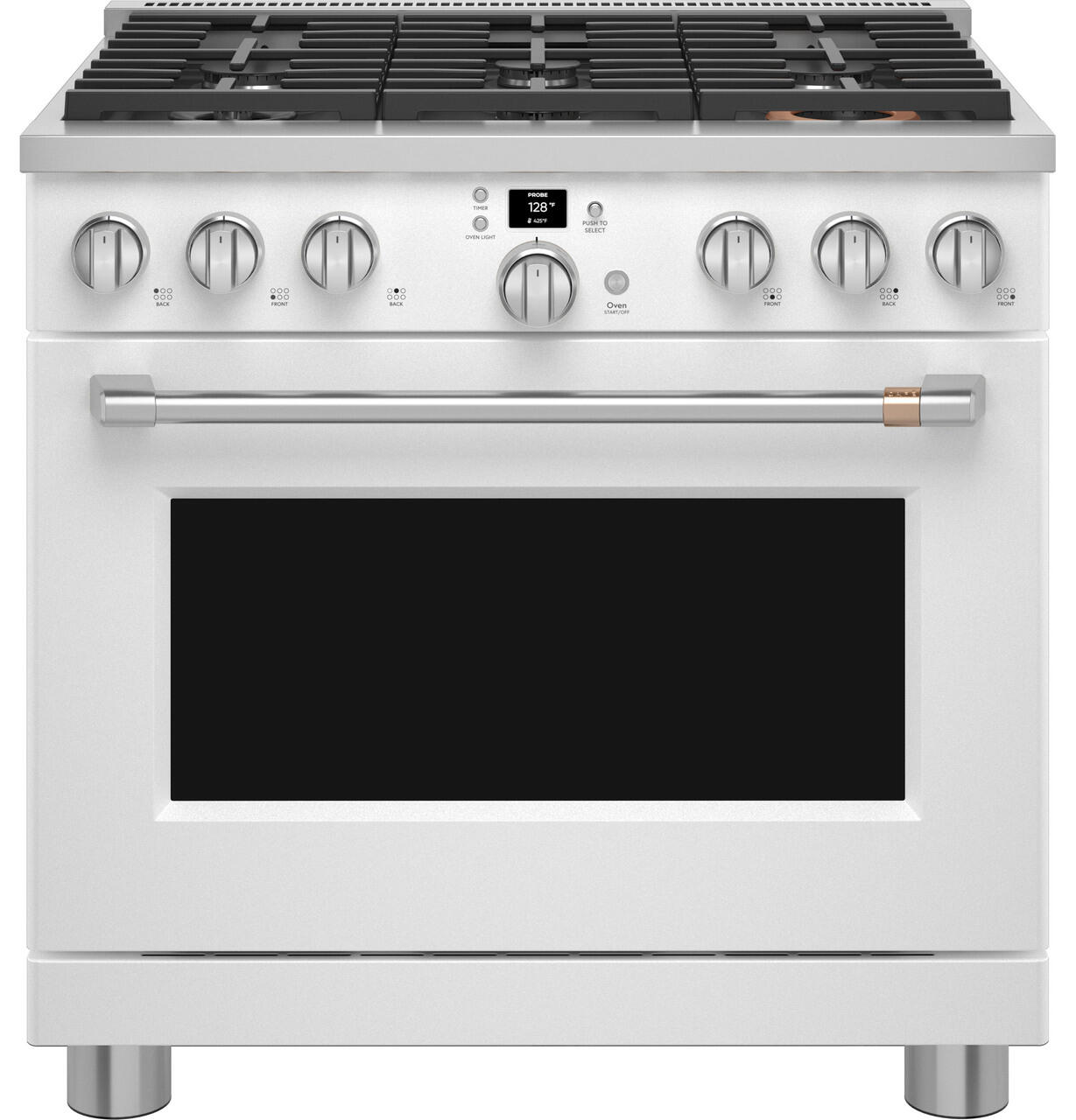 Cafe CGY366P4TW2 Café™ 36" Smart All-Gas Commercial-Style Range With 6 Burners (Natural Gas)