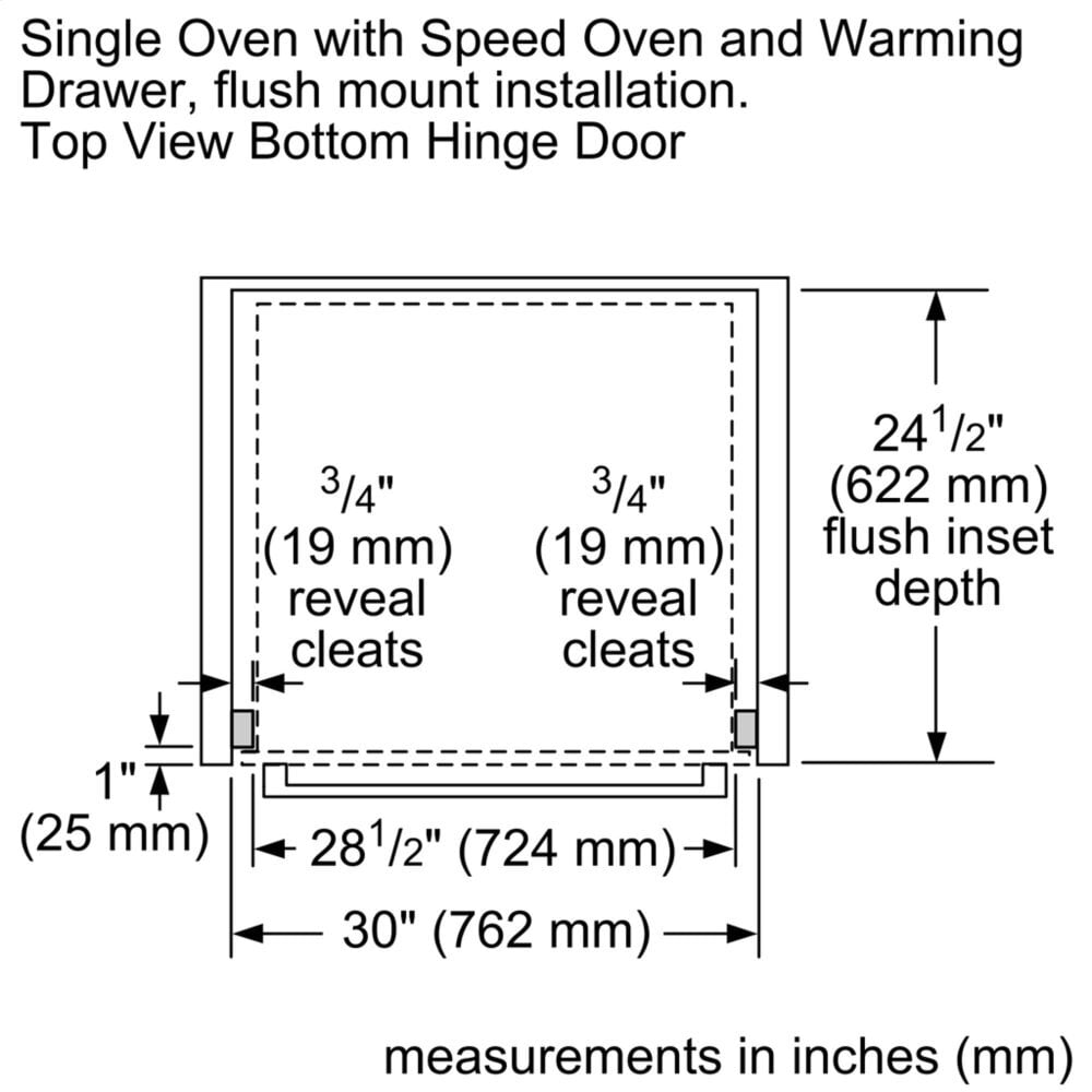 Thermador PODMCW31W 30-Inch Professional Triple Speed Oven