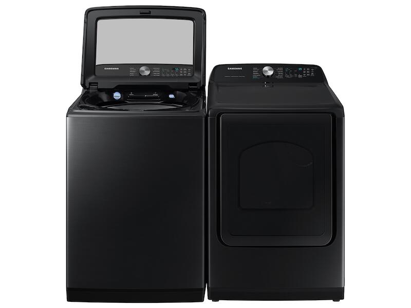 Samsung DVG52A5500V 7.4 Cu. Ft. Smart Gas Dryer With Steam Sanitize+ In Brushed Black