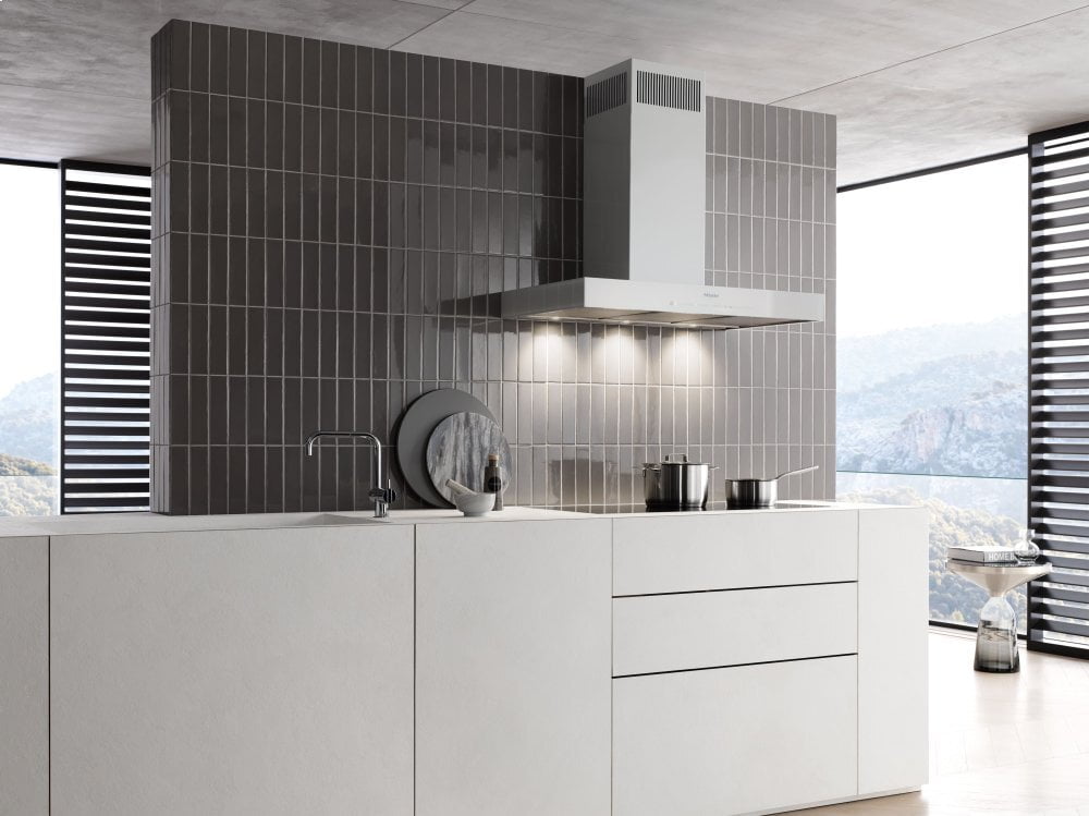 Miele DA6698WW Wall Ventilation Hood With Energy-Efficient Led Lighting And Touch Controls For Simple Operation.