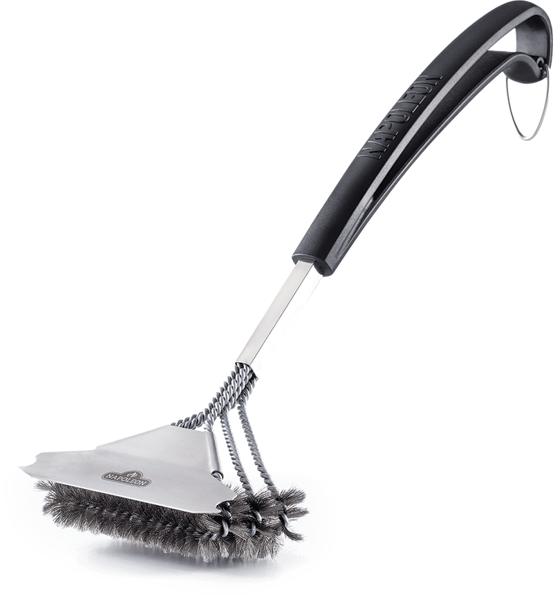 Napoleon Bbq 62057 Triple-Row Grill Brush With Stainless Steel Bristles