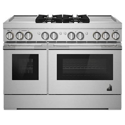 Jennair JDRP848HL Rise 48" Dual-Fuel Professional Range With Dual Chrome-Infused Griddles