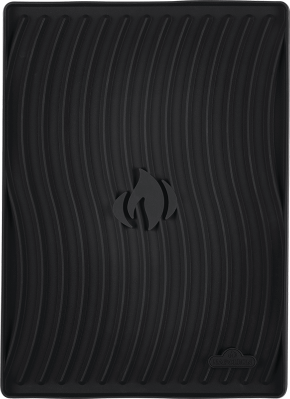 Napoleon Bbq 70122 Side Shelf Mat Heat Resistant Silicone Protective Mat Featuring Napoleon'S Iconic Wave Pattern Design