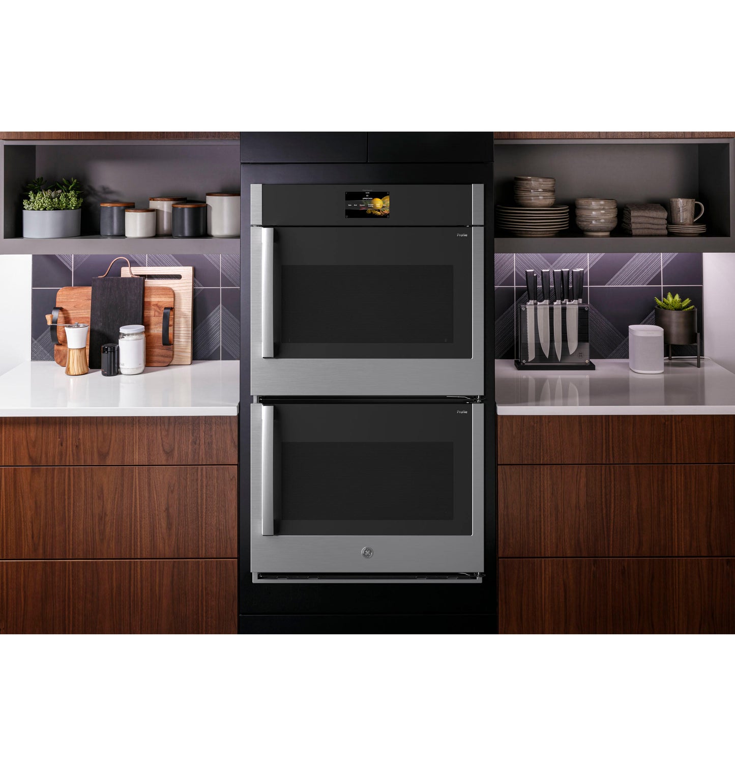 Ge Appliances PTD700RSNSS Ge Profile™ 30" Smart Built-In Convection Double Wall Oven With Right-Hand Side-Swing Doors