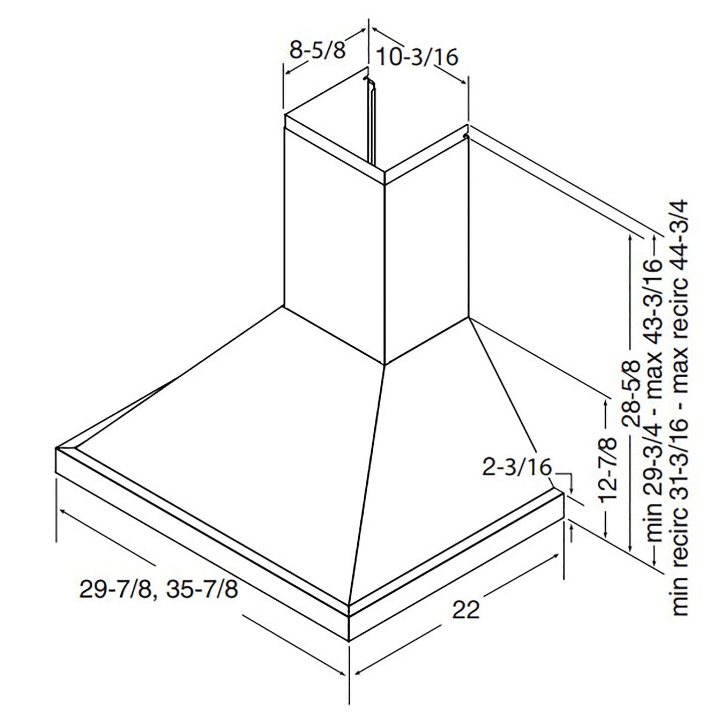 Best Range Hoods WCP1306SS 30-Inch Wall Mount Chimney Hood W/ Smartsense® And Voice Control, 650 Max Blower Cfm, Stainless Steel (Wcp1 Series)
