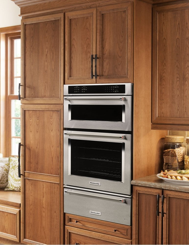 Kitchenaid KOCE507ESS 27" Combination Wall Oven With Even-Heat™ True Convection (Lower Oven) - Stainless Steel