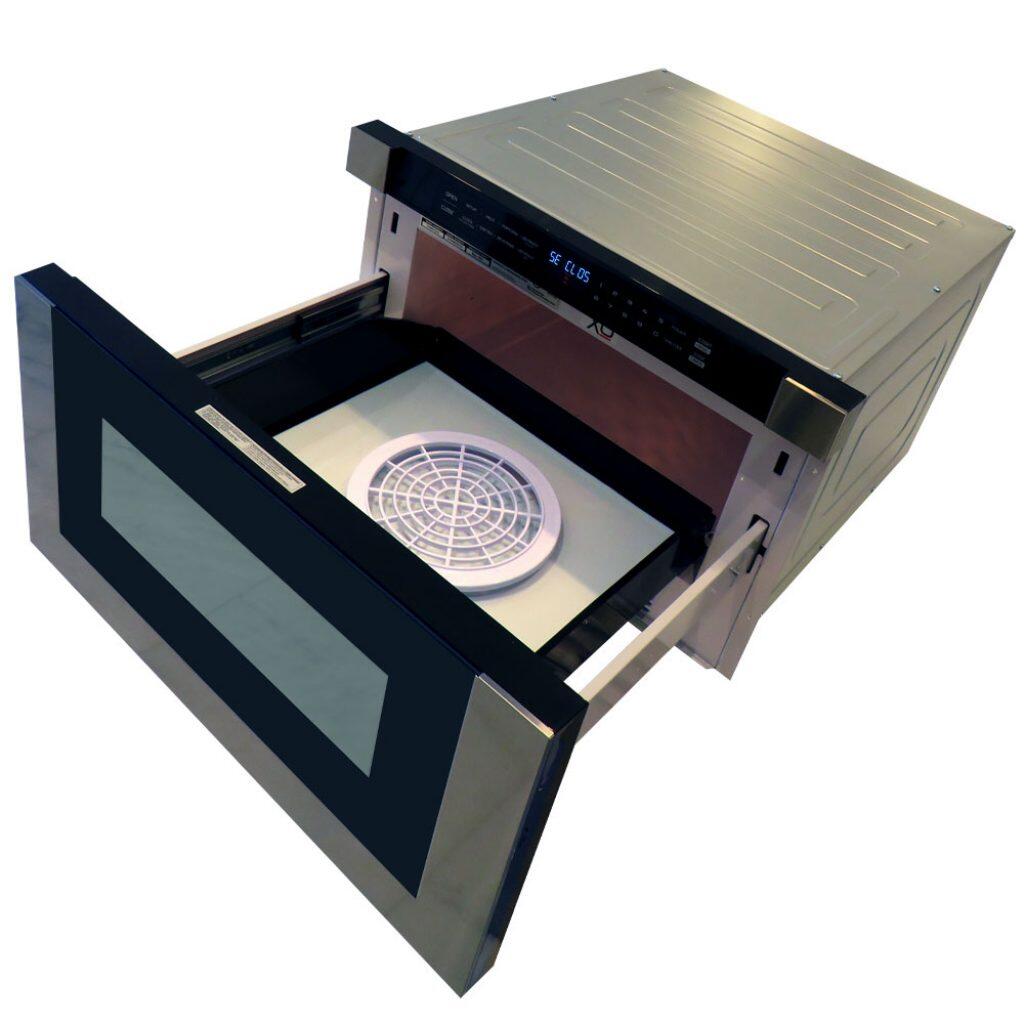 Xo Appliance XOMWD24S 24" Built-In Microwave Drawer - Black Glass & Stainless